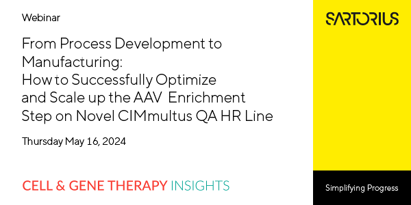 From Process Development to Manufacturing: How to Successfully Optimize and Scale up the AAV Enrichment Step on Novel﻿ CIMmultus QA HR Line